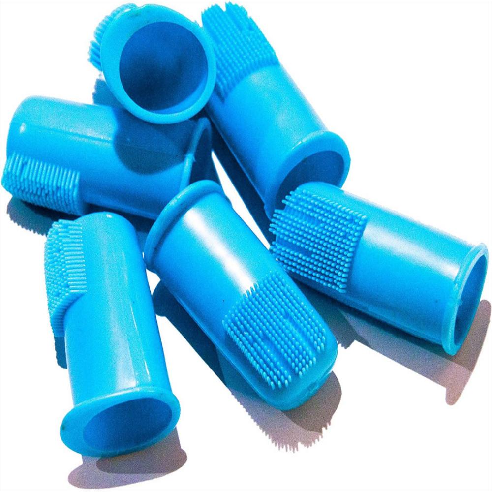 Cepillo De Dientes Para Perro 2Und Dedal Doble Azul Dc img #4