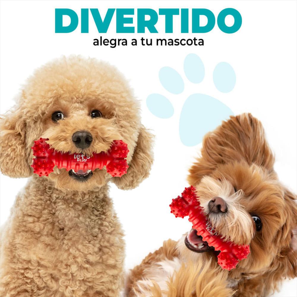 Hueso De Goma Interactivo Antisarro Para Perros Peq Y Medianos Rojo img #5