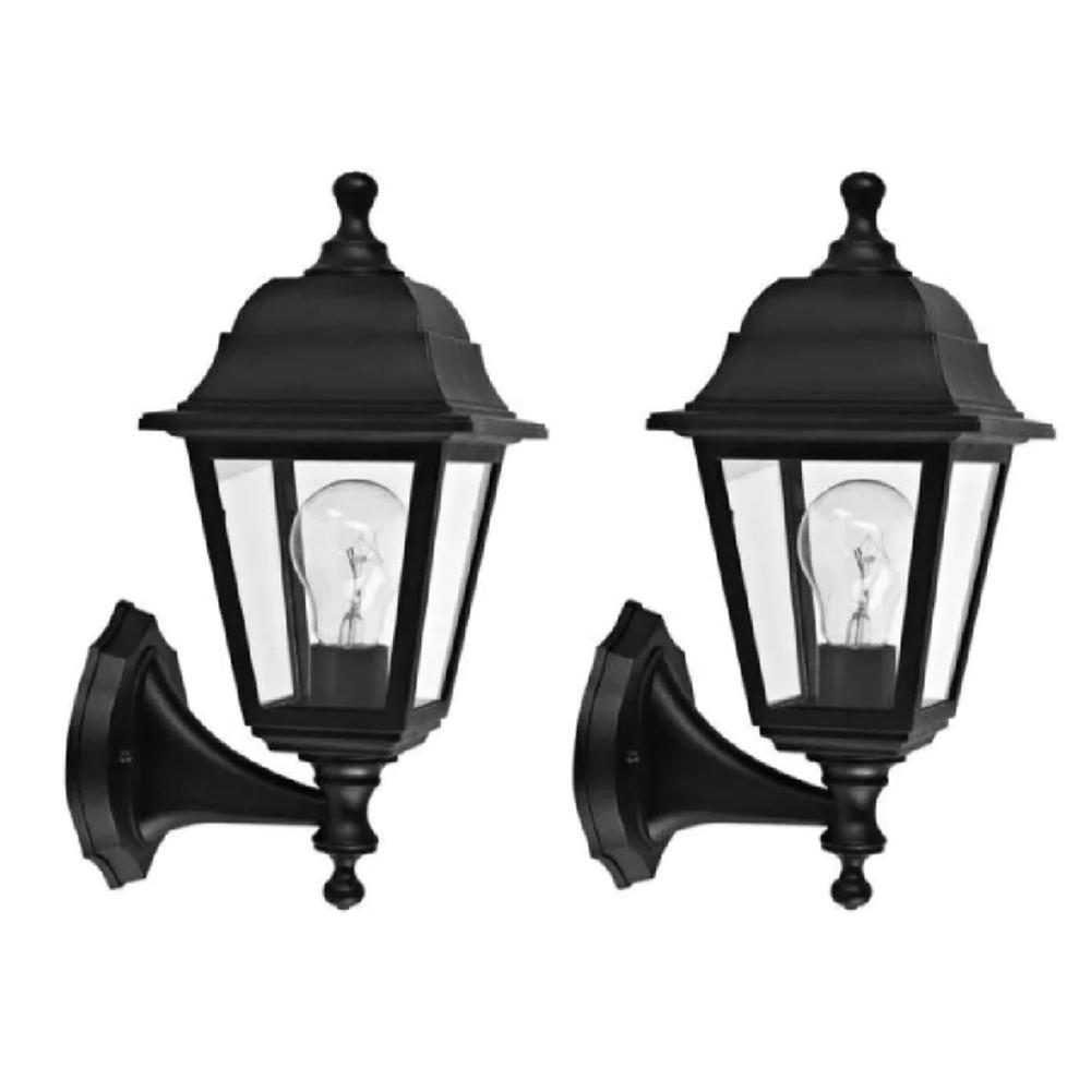 Farol Solar X2 Lampara Pared Impermeable Luz Led Para Jardín Exteriores