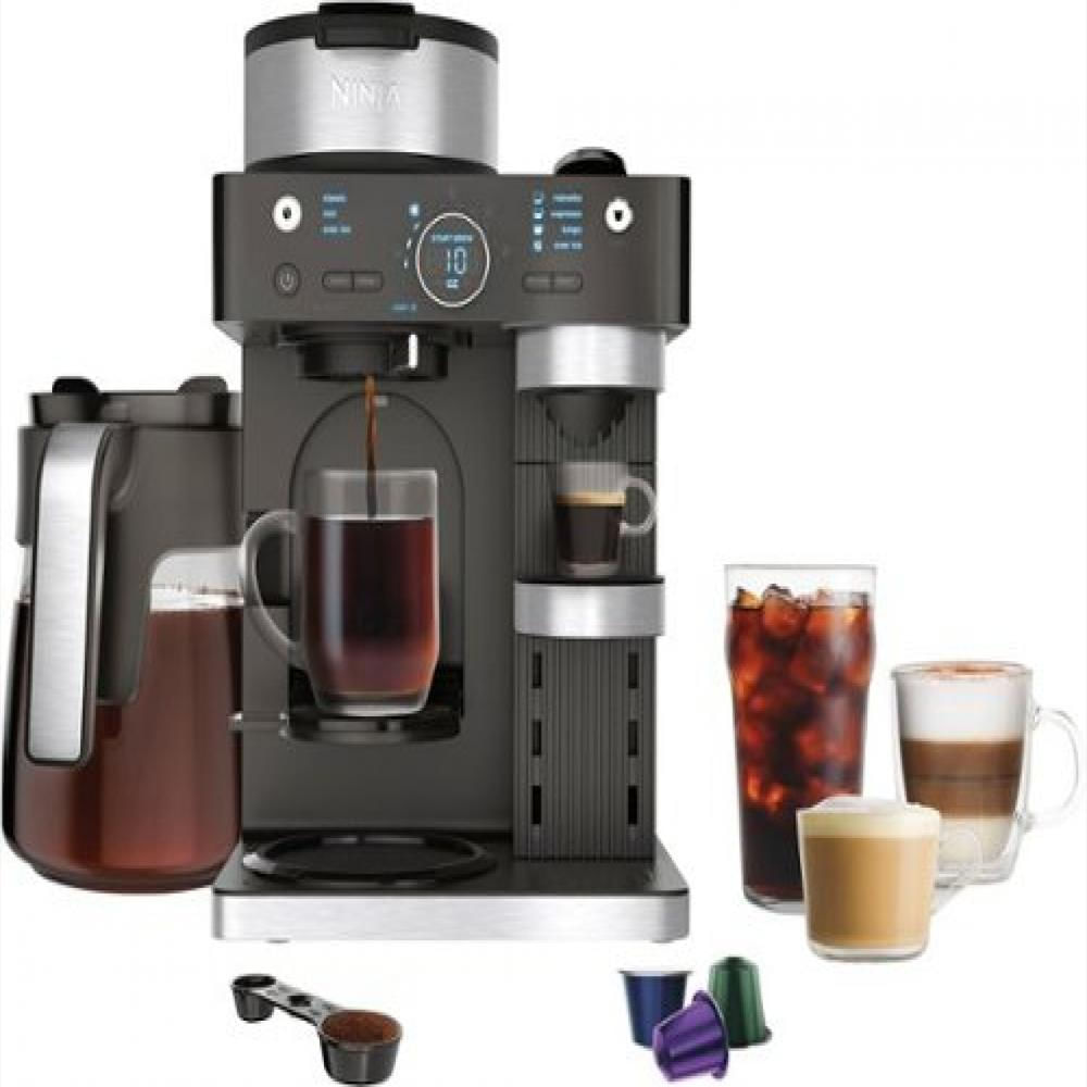 Sistema De Bar De Café Ninja Cfn602 Con 7 S Compatible Con Capsulas Y Espumador Color