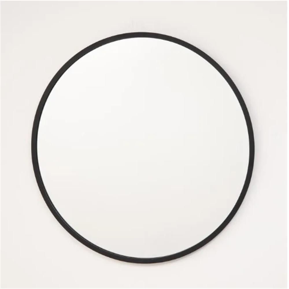 Espejo Redondo Mdf 40 Cm. Negro
