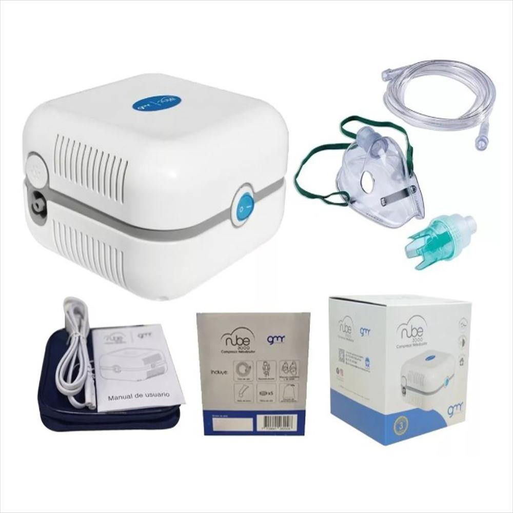 Nebulizador Portatil Adulto Y Pediatrico Gmd Nube + Estuche