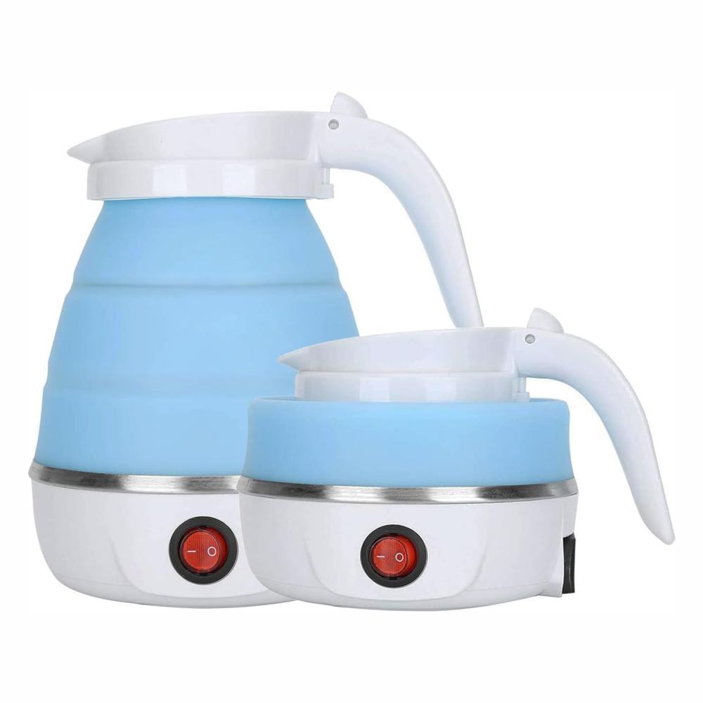 Hervidor De Agua Plegable 600Ml Electrico 600W Portátil (Azul)