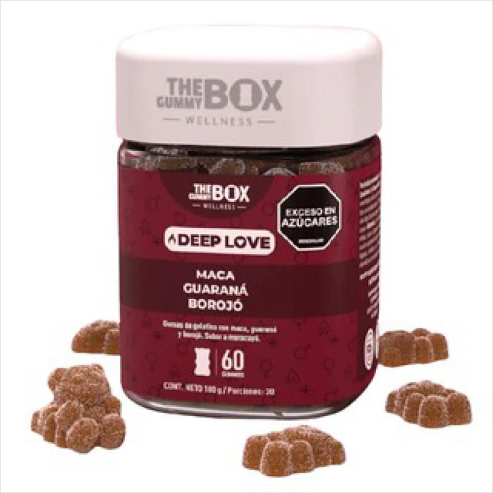 Gomitas Suplementos The Gummy Box Lovers Vit X 60 Con Maca, Guaraná Y Borojó