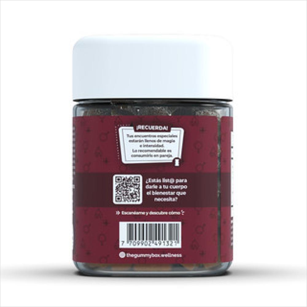 Gomitas Suplementos The Gummy Box Lovers Vit X 60 Con Maca, Guaraná Y Borojó img #3