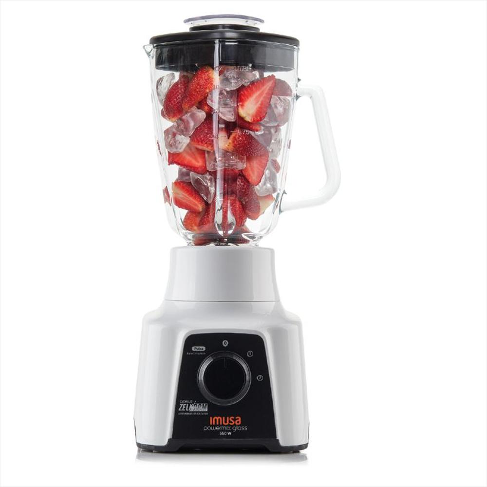 Licuadora Imusa Powermix Plus Glass + Sanduchera Basic Negra img #2