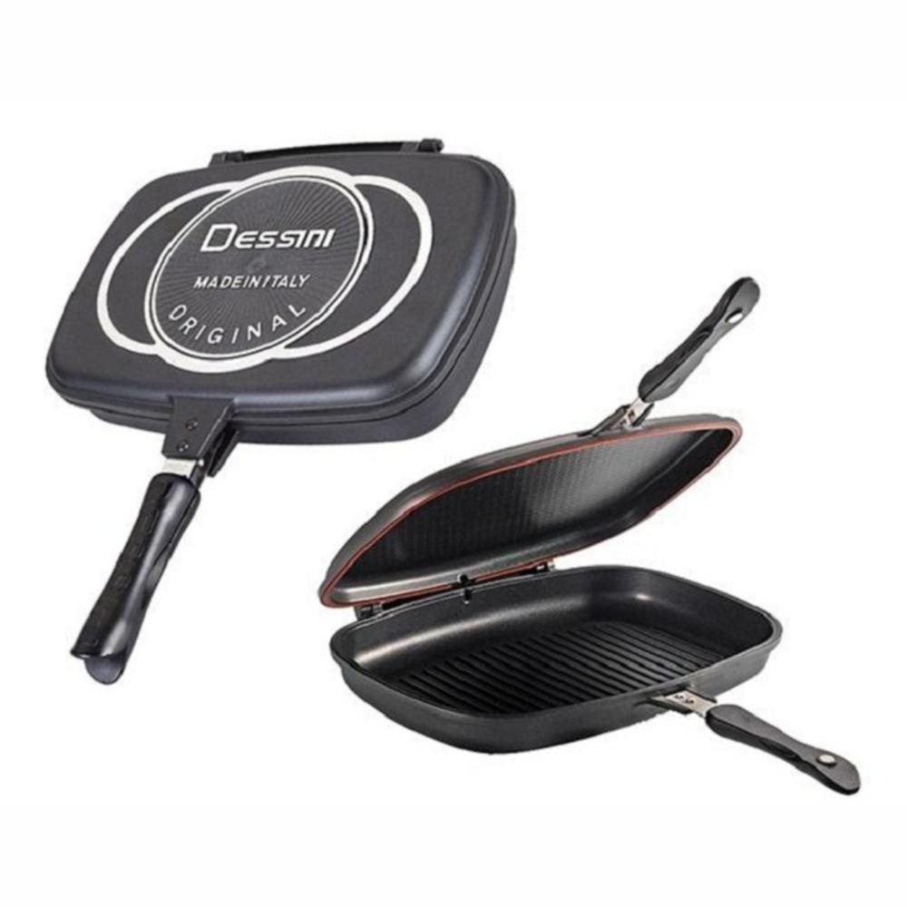 Sartén Doble Parrilla Dessini 40Cm Antiadherente