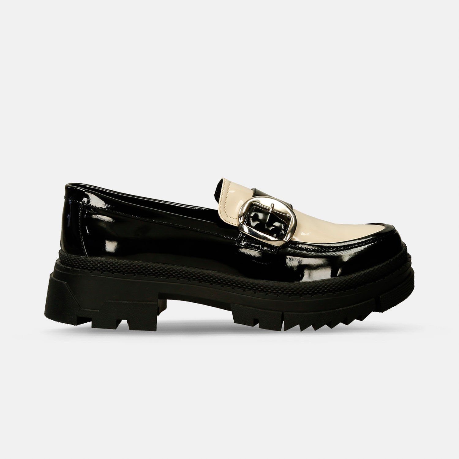 Mocasines Negro-Talco Bata Jefina Mujer