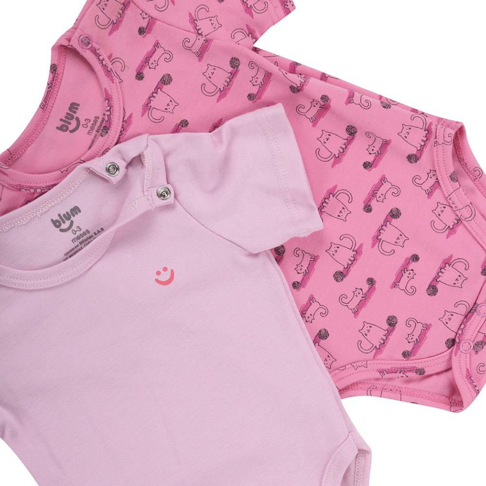 Body Manga Corta X 2 Para Bebe BIUM  BIUMPK37 img #3