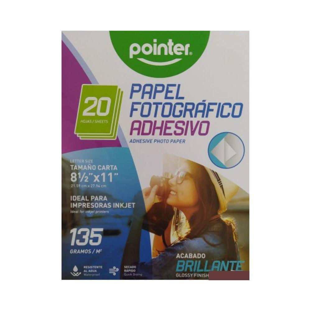 Papel Fotografico Adhesivo Inkjet 135Gr X20 Pointer