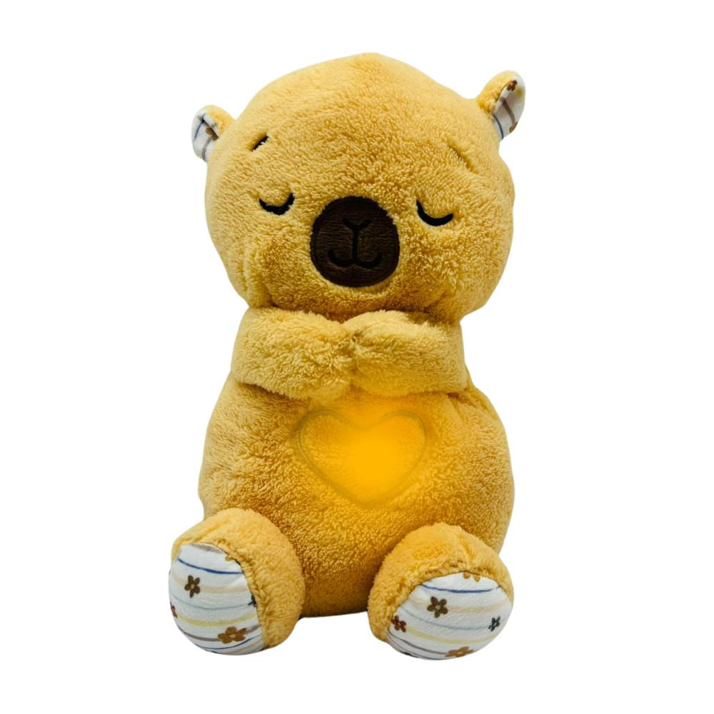 Peluche Que Respira Alivia Ansiedad Insomnio Luz Relajante Capibara
