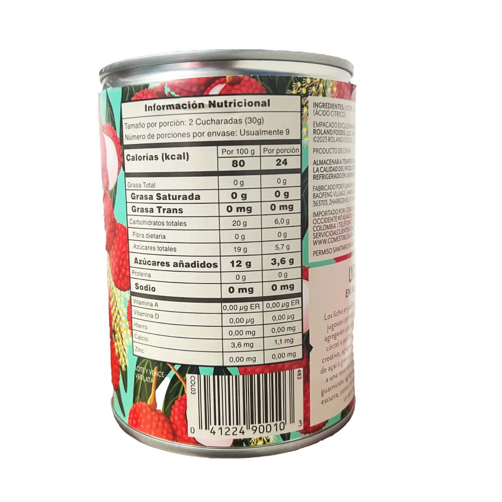 Lychees ROLAND Frutas En Almibar (565  gr) img #2