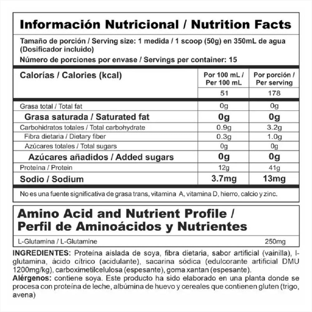 Mega Soy 90 Proteina Aislada De Soya img #2