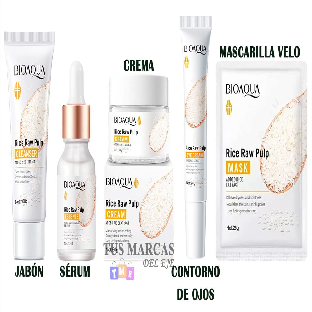 Kit X 5 Extracto De Arroz Bioaqua