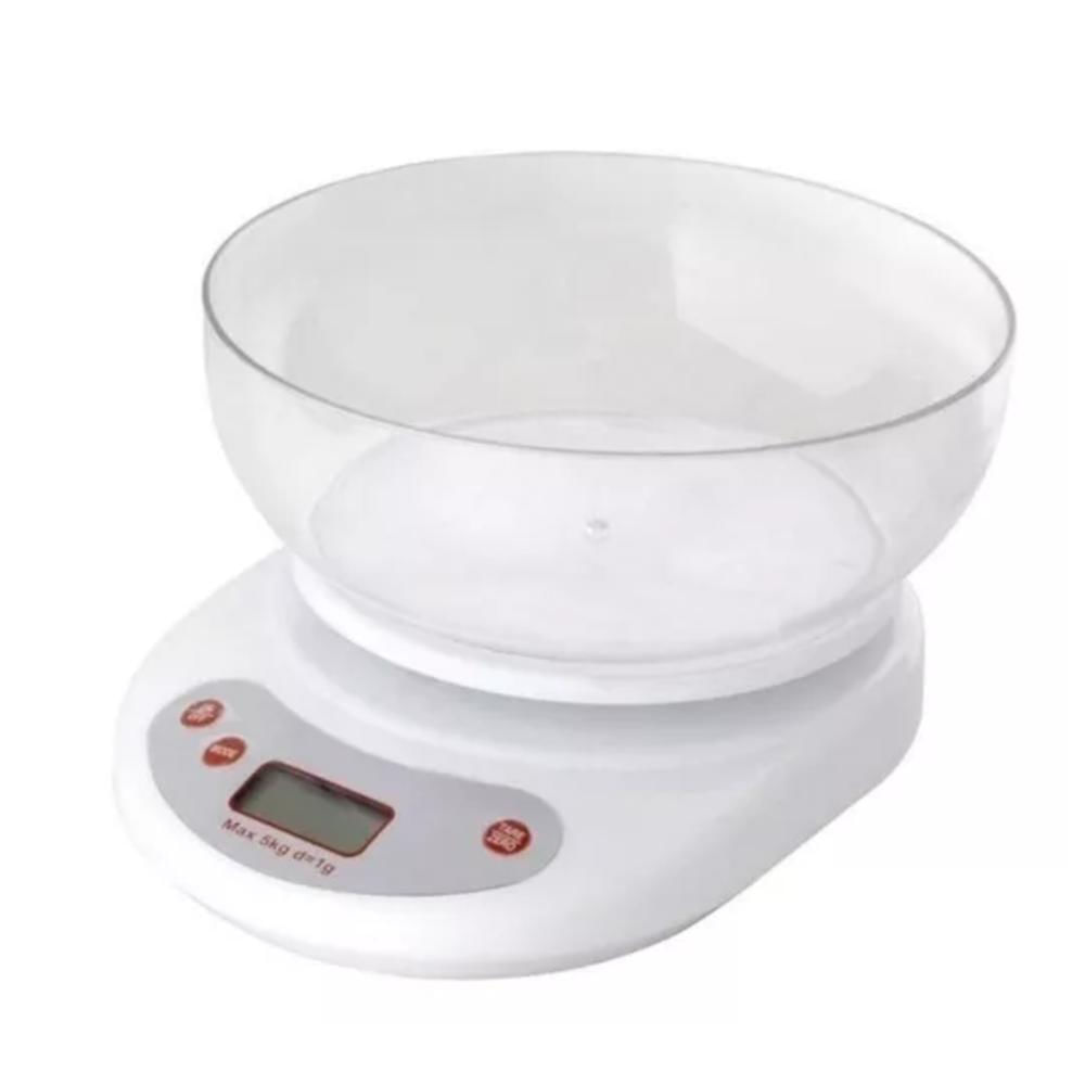 Gramera Bascula Digital Con Recipiente 5 Kilogramos