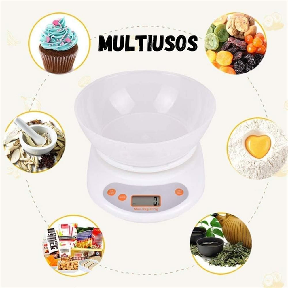 Gramera Bascula Digital Con Recipiente 5 Kilogramos img #2