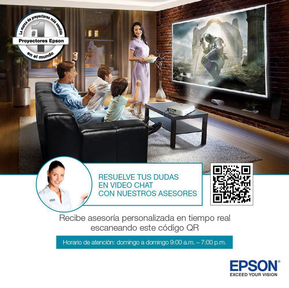 Proyector de video EPSON  EF 100 W img #2