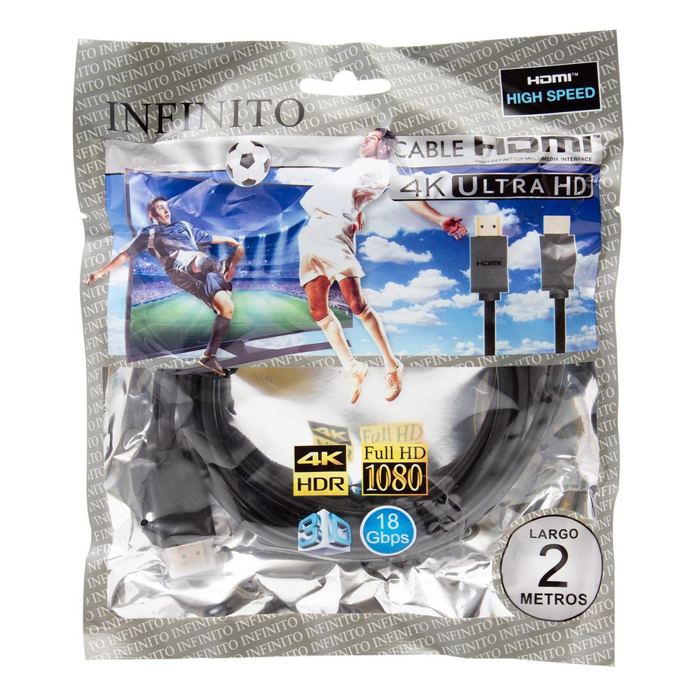 CABLE HDMI 1.4 X 2MT INFINITO HDMI 2MT