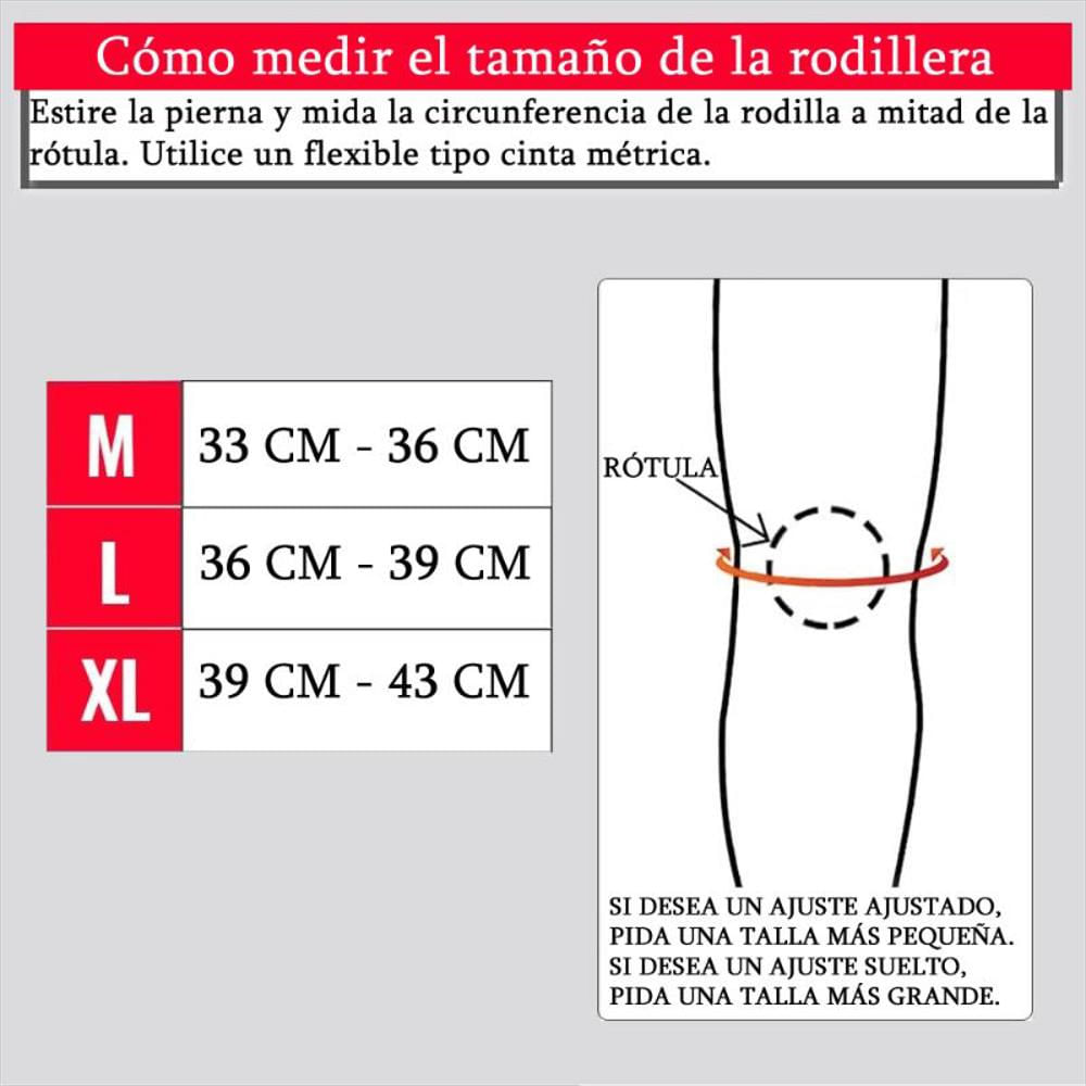 Rodilleras Compresión Soporte Fitness X 2 Gym Neopreno 7Mm Talla L img #3