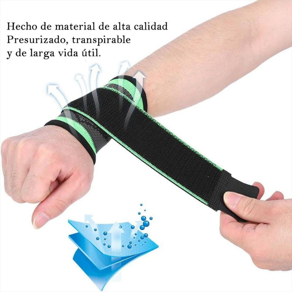 Muñequera Deportiva Compresión Levantamiento Pesas Vendas img #4