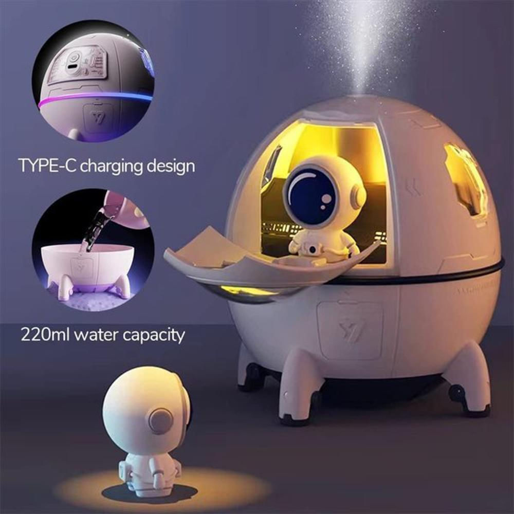 Humidificador Nave Espacial 220Ml Recargable
