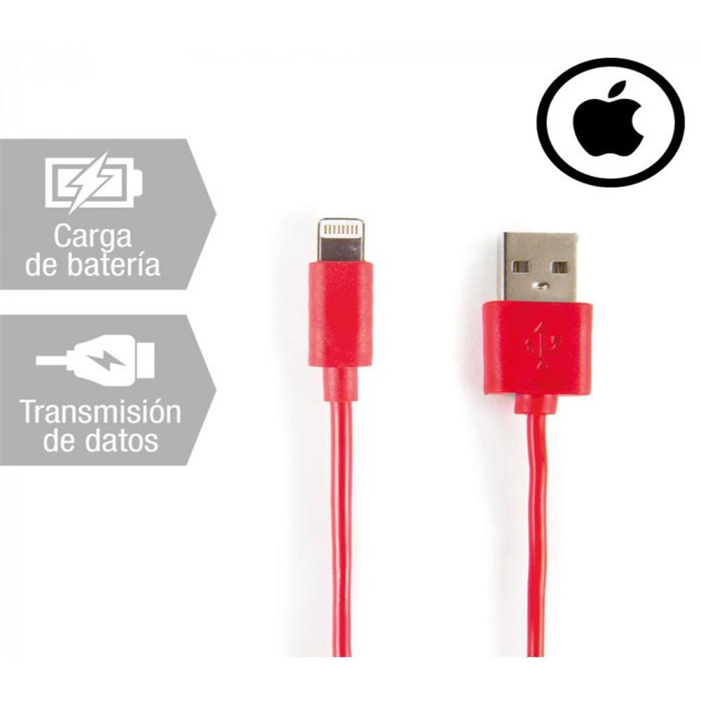 Apple Lightning Cable Original Iphone 5 5S 6 6S 7 Rojo