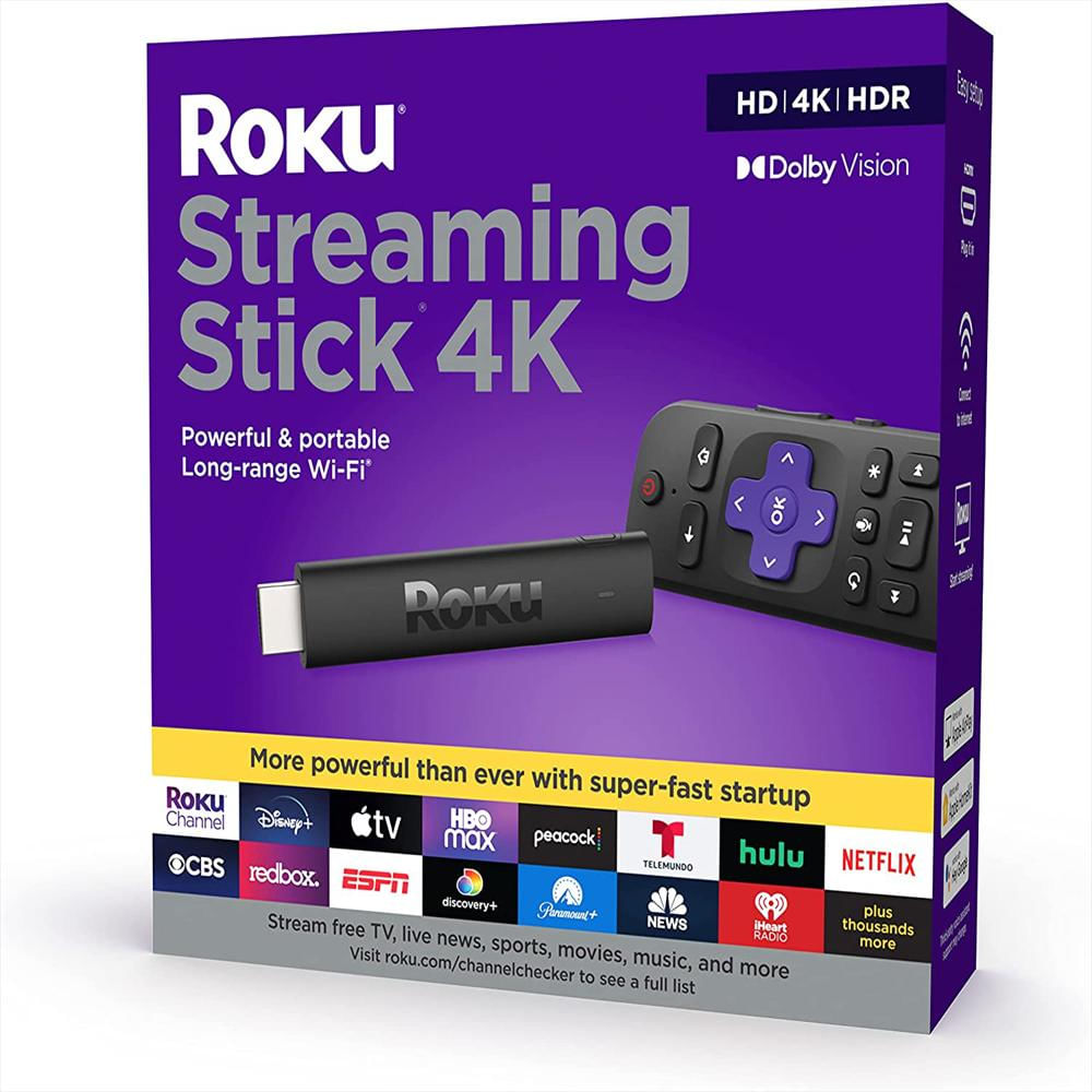 Roku Streaming Stick 4K 2021 Con Control Remoto De Voz Roku
