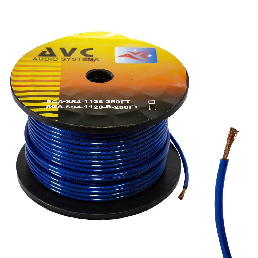 Cable De Poder Para Carro Avc No 8 Azul 75Mts Ss4 1128 B img #1