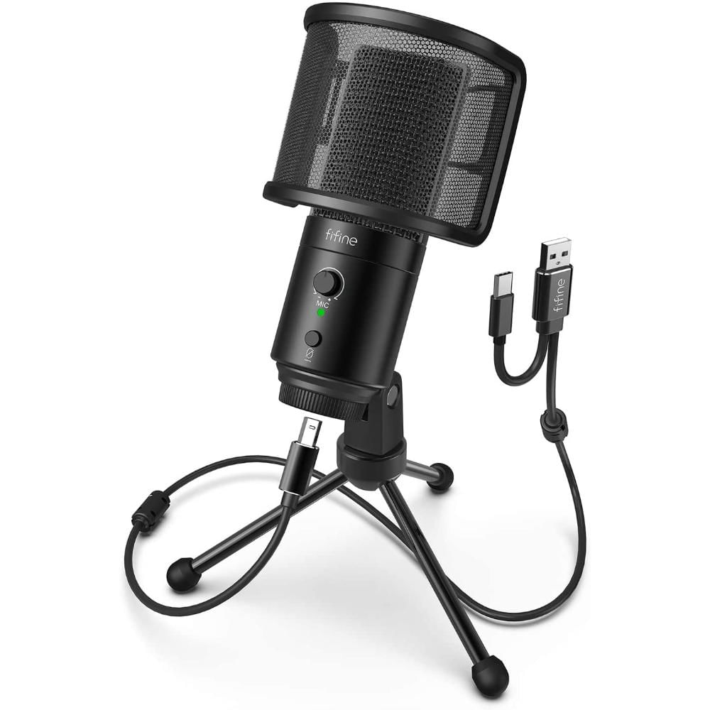 exito.com | Micrófono Usb De Escritorio Para Pc Con Filtro Pop