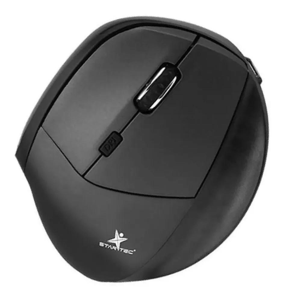 Mouse Vertical Inalámbric Usb St Mo 21 Negro Batería Recargable img #1