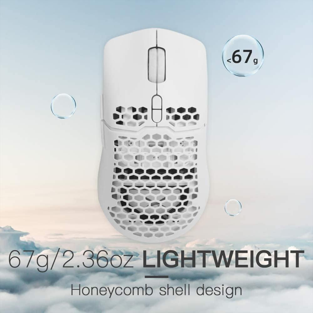 Mouse Gamer Delux M700a Rgb, Programable 7 Botones, 7200Dpi Blanco img #4
