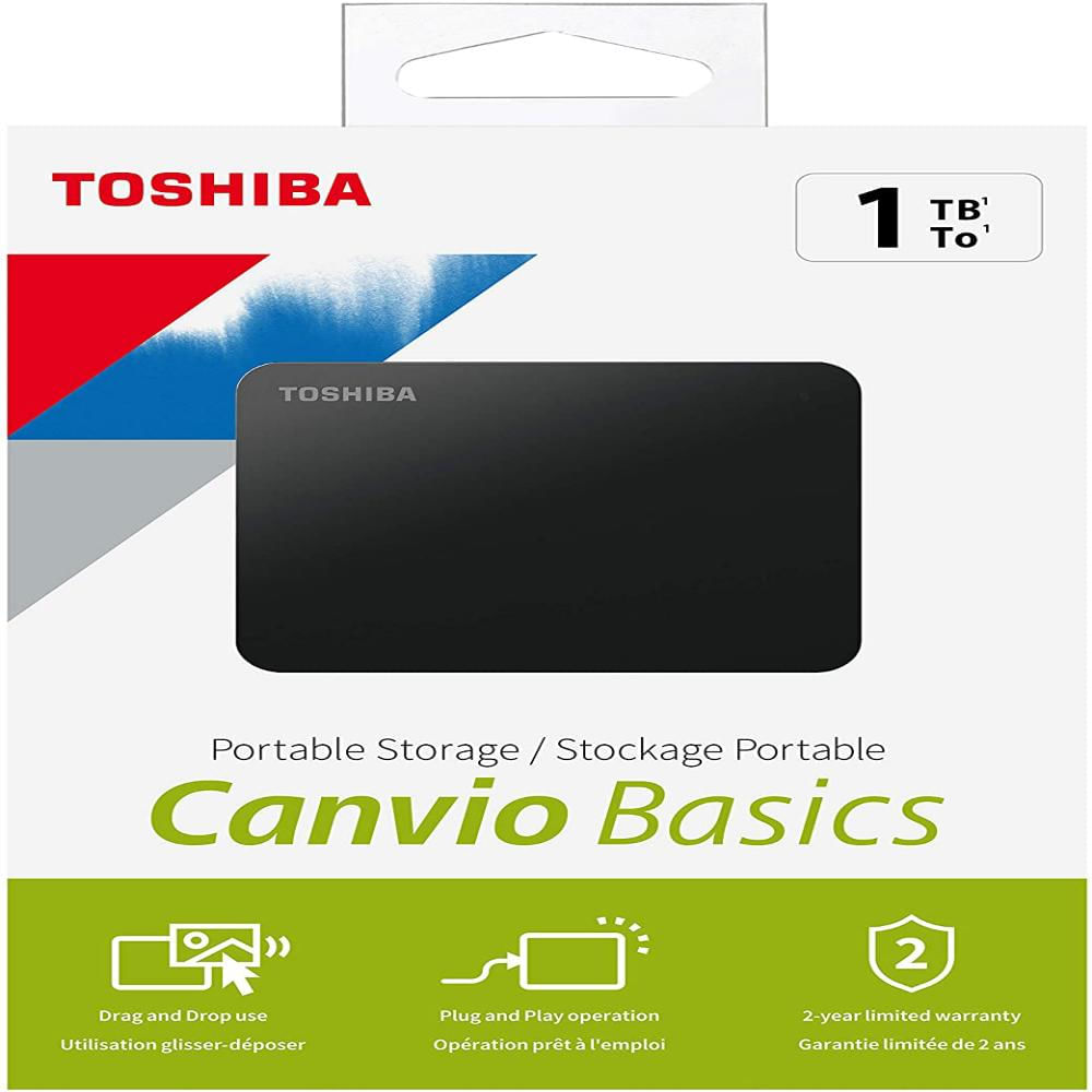 Disco Duro Externo Toshiba Canvio 1Tb Usb 3.0 Negro