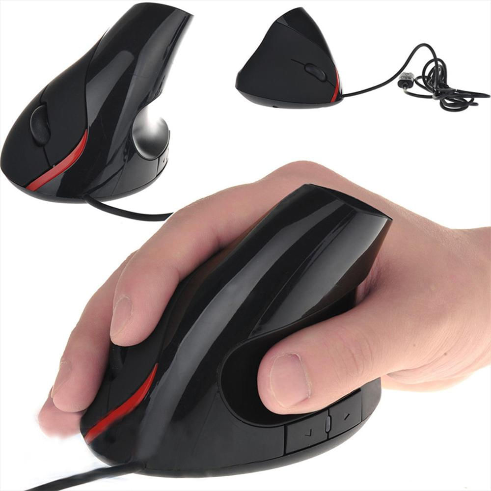 Mouse Vertical Ergonómico Cable Usb 5 Botones Óptico Comodo