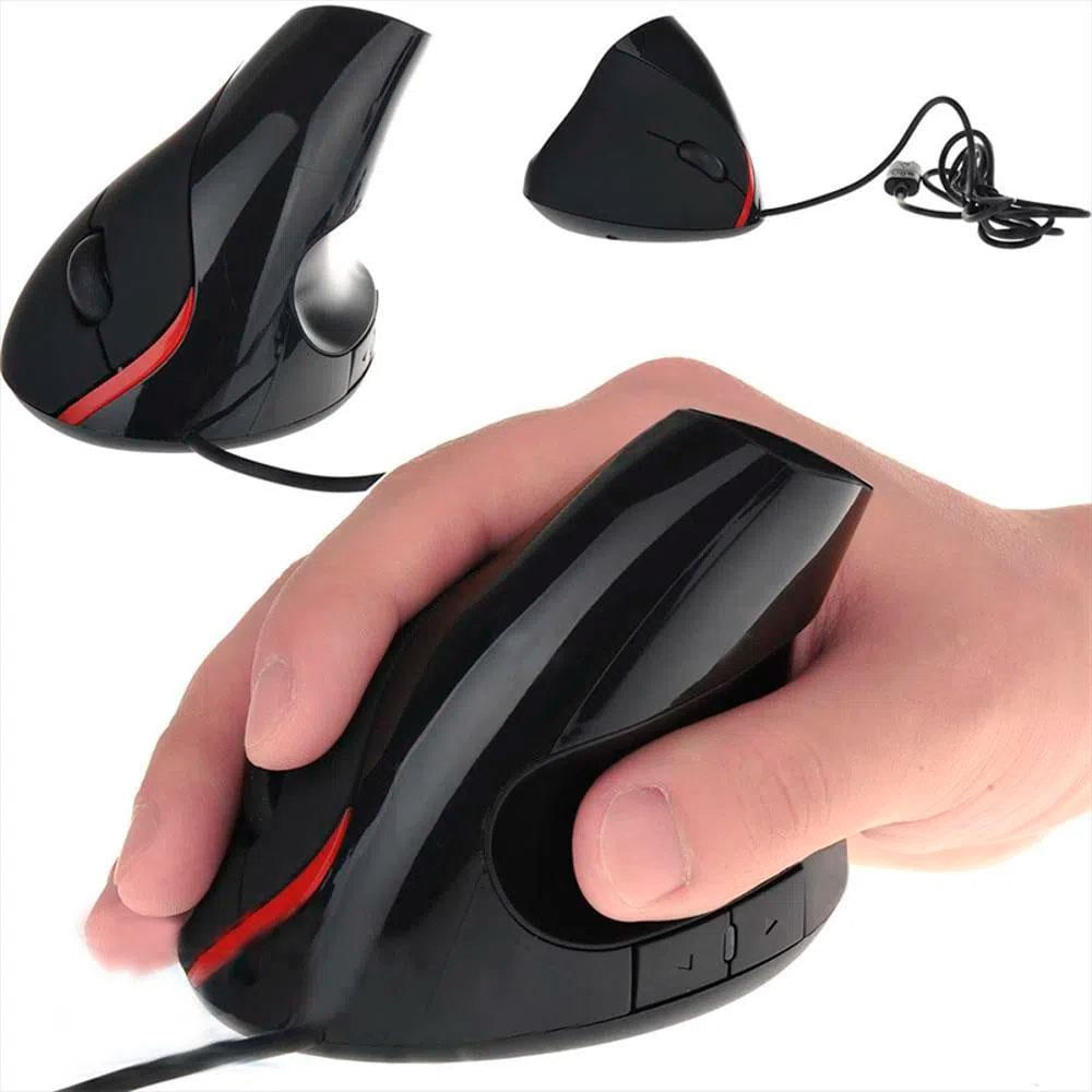 Mouse 5D Vertical Ergonómico Cable Túnel Carpiano Óptico