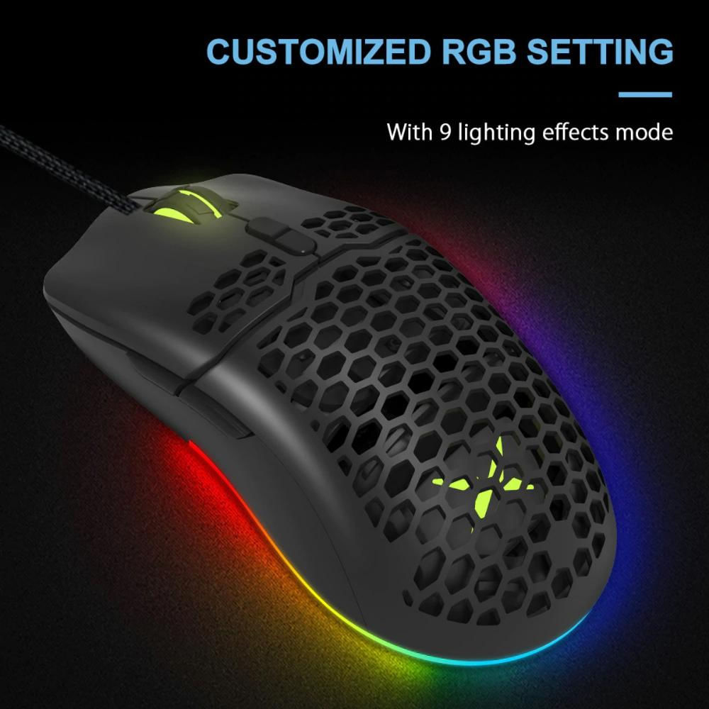 Mouse Gamer Delux M700a Rgb, Programable 7 Botones, 7200Dpi img #3