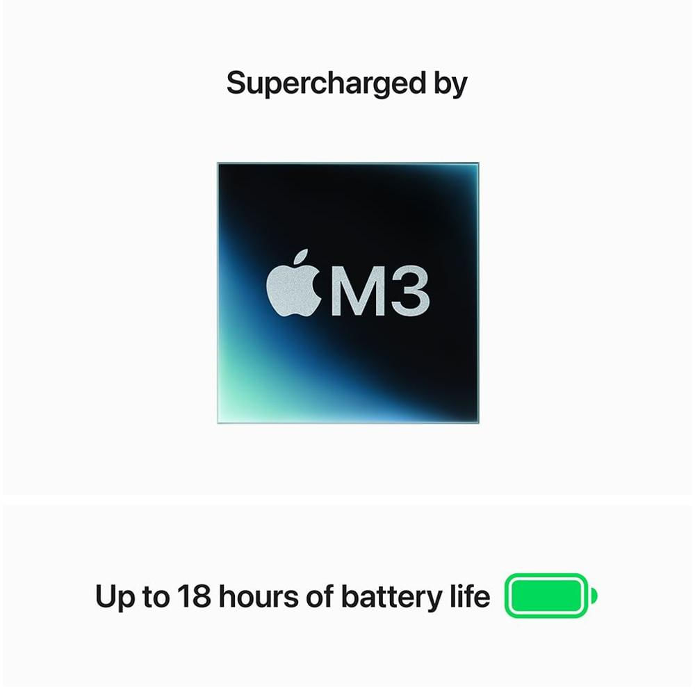 Laptop Macbook Air Chip M3 8Gb Ram 256Gb 8Gpu Silver Inglés img #5