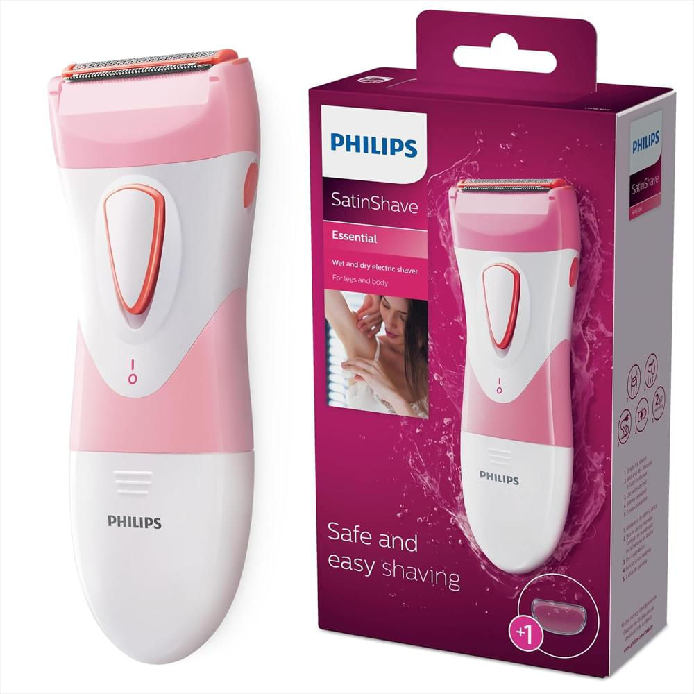 Afeitadora Eléctrica Philips Beauty Satinshave Essential Para Piernas En Seco Y Húmedo Para Mujer