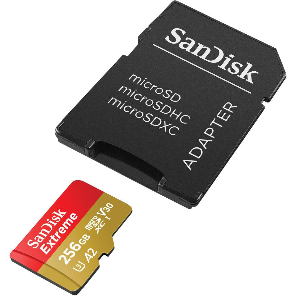 Tarjeta De Memoria De 256Gb Sandisk Extreme Uhs I Microsdxc Con Adaptador Sd img #3