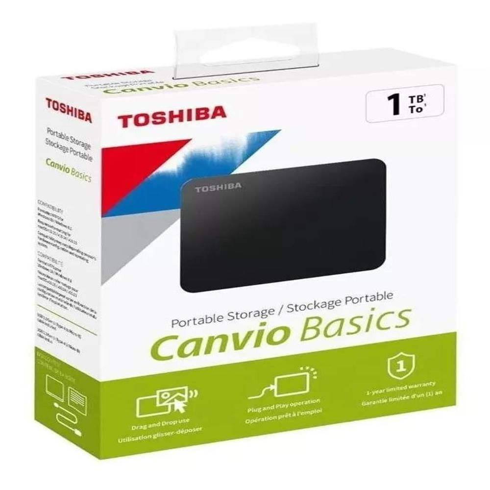 Disco Externo Toshiba Canvio Basics 1Tb