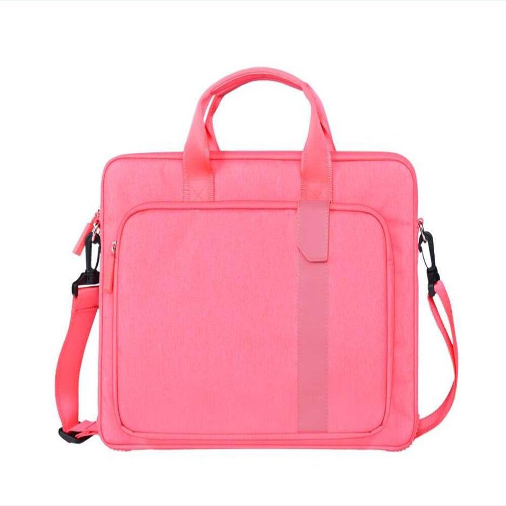 Bolso Para Portátil A Prueba De Salpicaduras 14 Pulgadas Decompression Handbag Rosado img #1