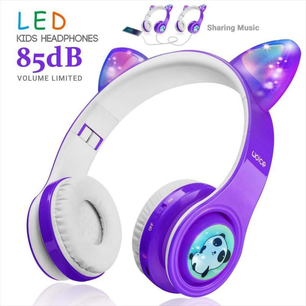 Diadema Inalámbrica Bluetooth Para Niños Con Luces Led img #2