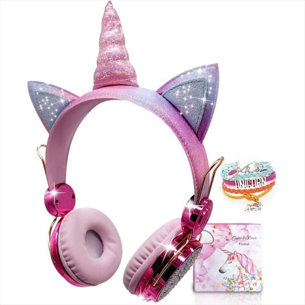 Diadema Ajustable Para Niñas Unicornio Bluetooth Micrófono img #1