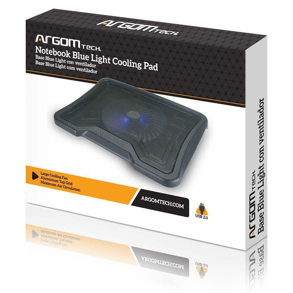 Base Para Portátil Con 1 Ventilador Y 2 Puertos Usb 2.0