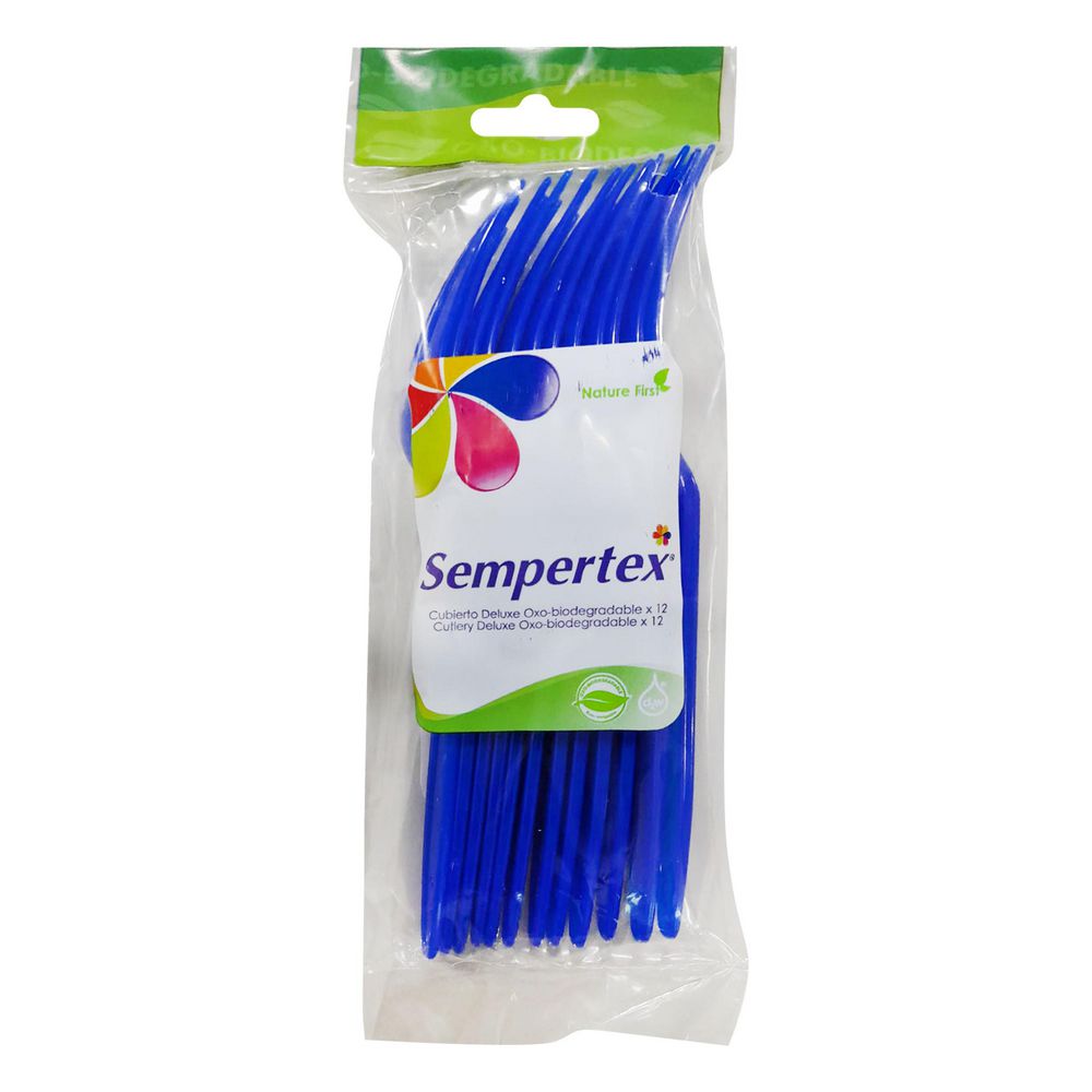exito.com | Tenedor SEMPERTEX DELUXE OXO AZUL REY (1 und)