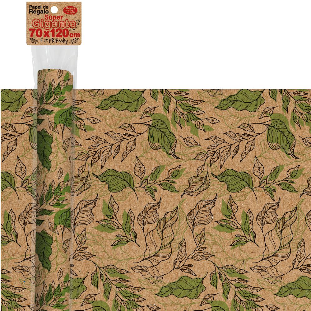 Papel Regalo Kraft 70 X 120Cm MOUSE DIGITAL 320264