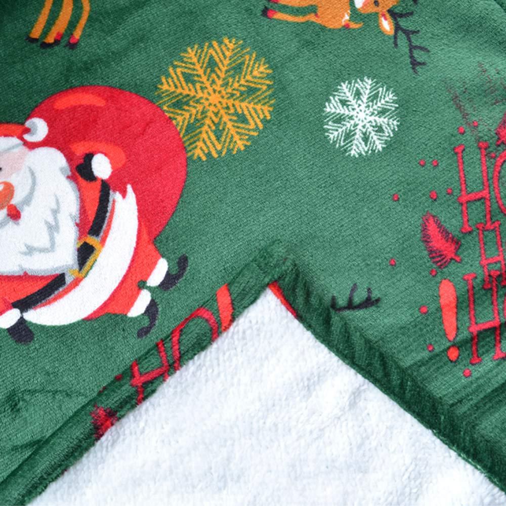 Cobija Navidad Papá Reno Tela Flannel Sherpa KAMUCHY 9325 img #2