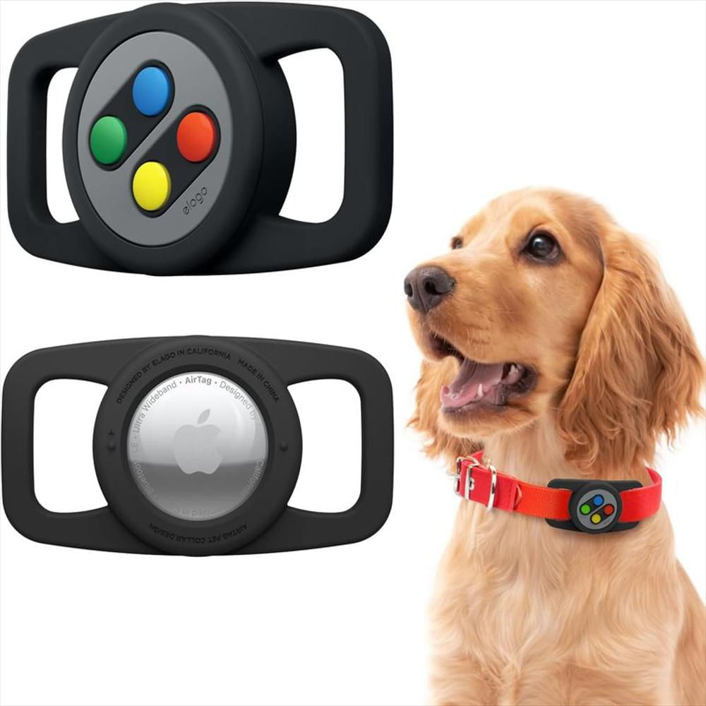 Estuche Para Collar De Mascota Airtag Elago W5 En Negro