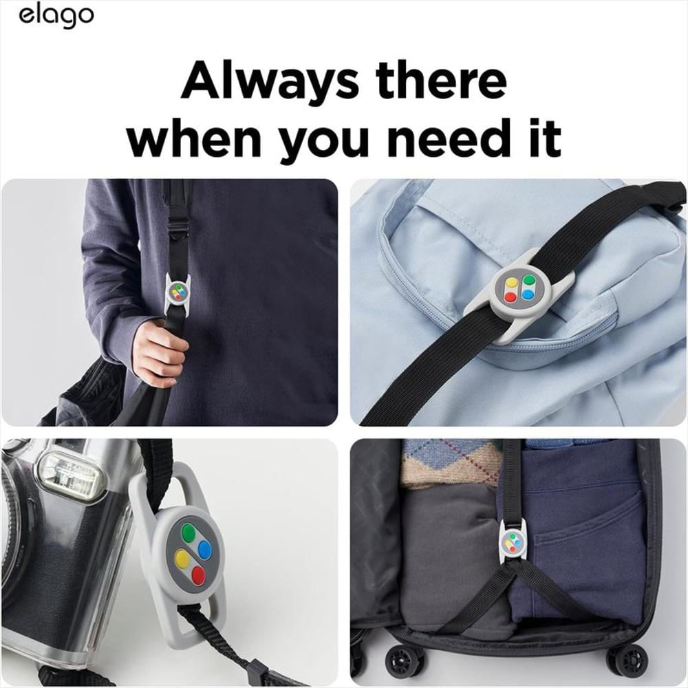 Estuche Para Collar De Mascota Airtag Elago W5 En Negro img #3