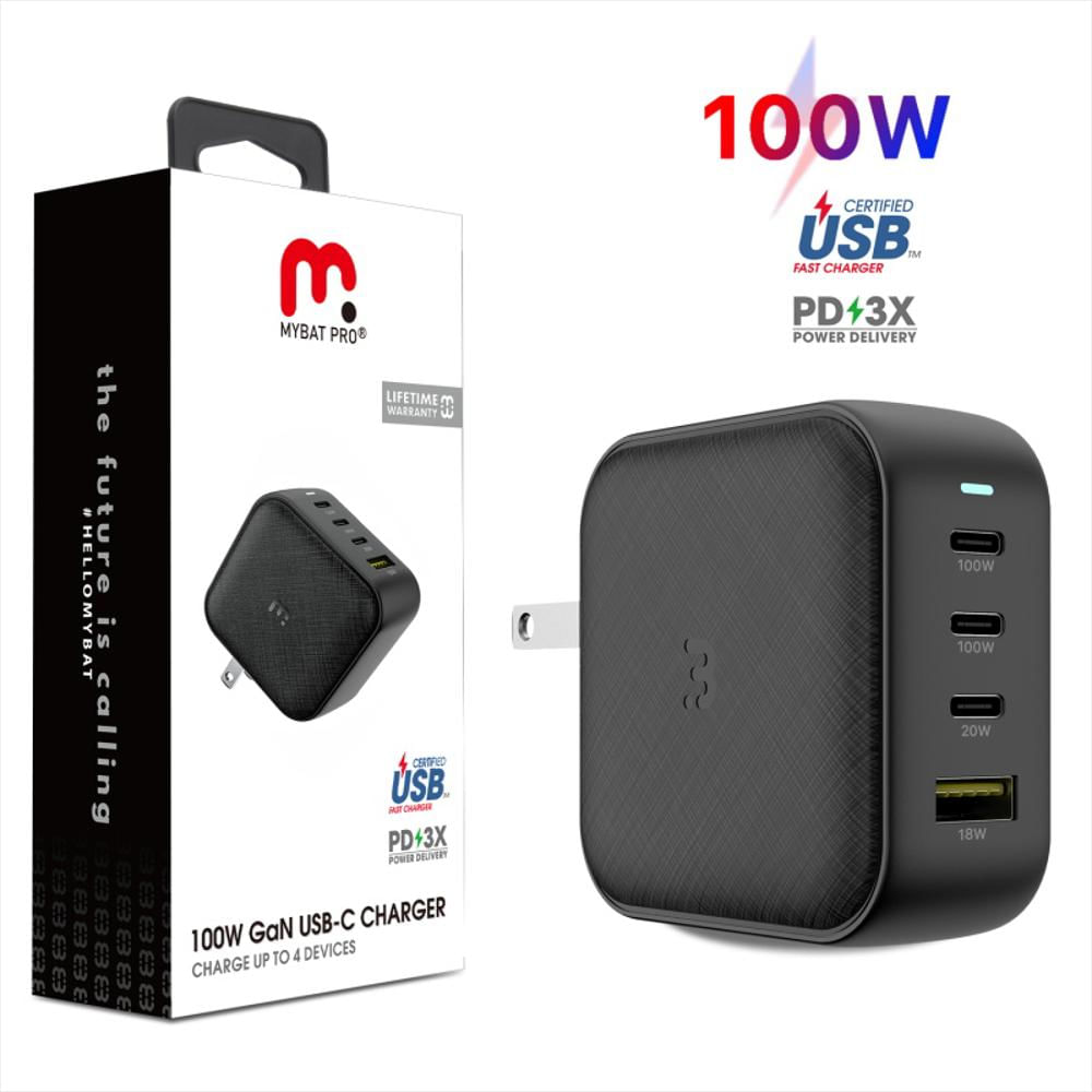 Cargador De Pared My Bat Pro Quick Charge Usb C Color Negro