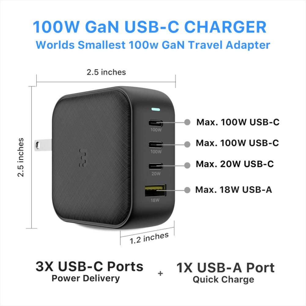 Cargador De Pared My Bat Pro Quick Charge Usb C Color Negro img #2